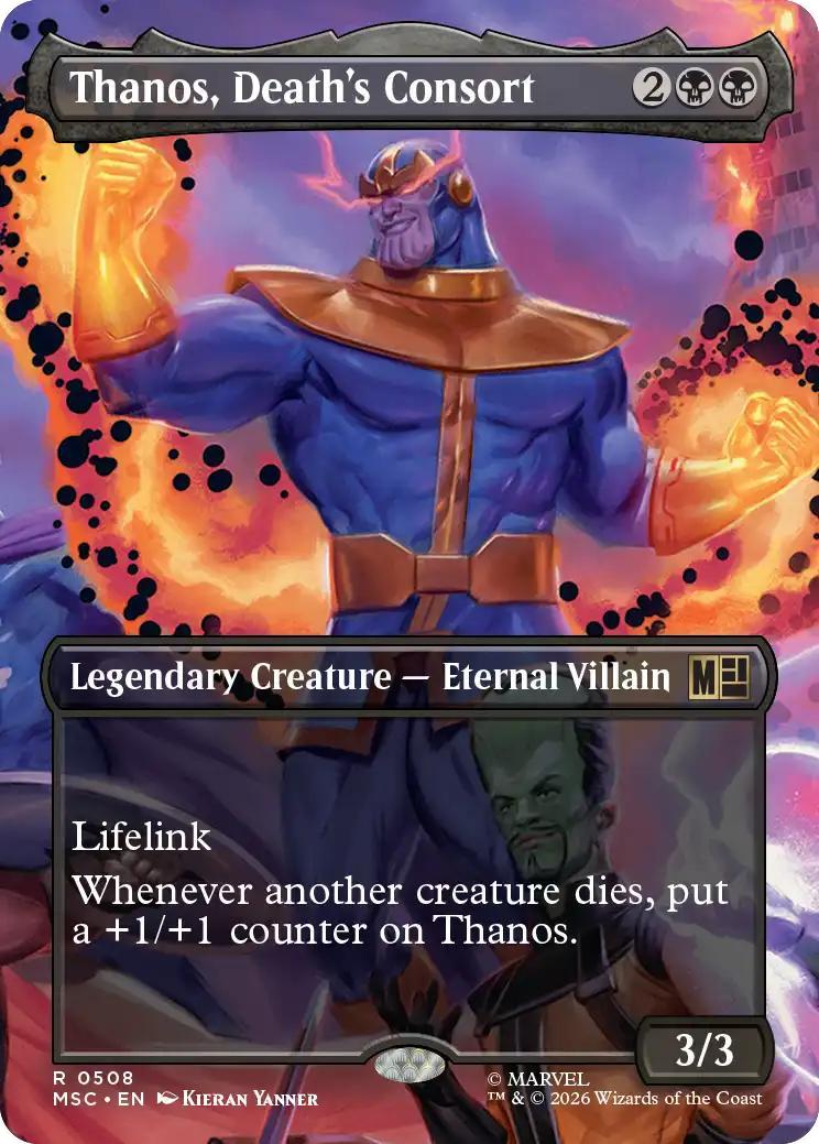 Thanos, Death's Consort [508] [Borderless] [Scene] [Marvel Super Heroes: Commander] [Non-Foil]