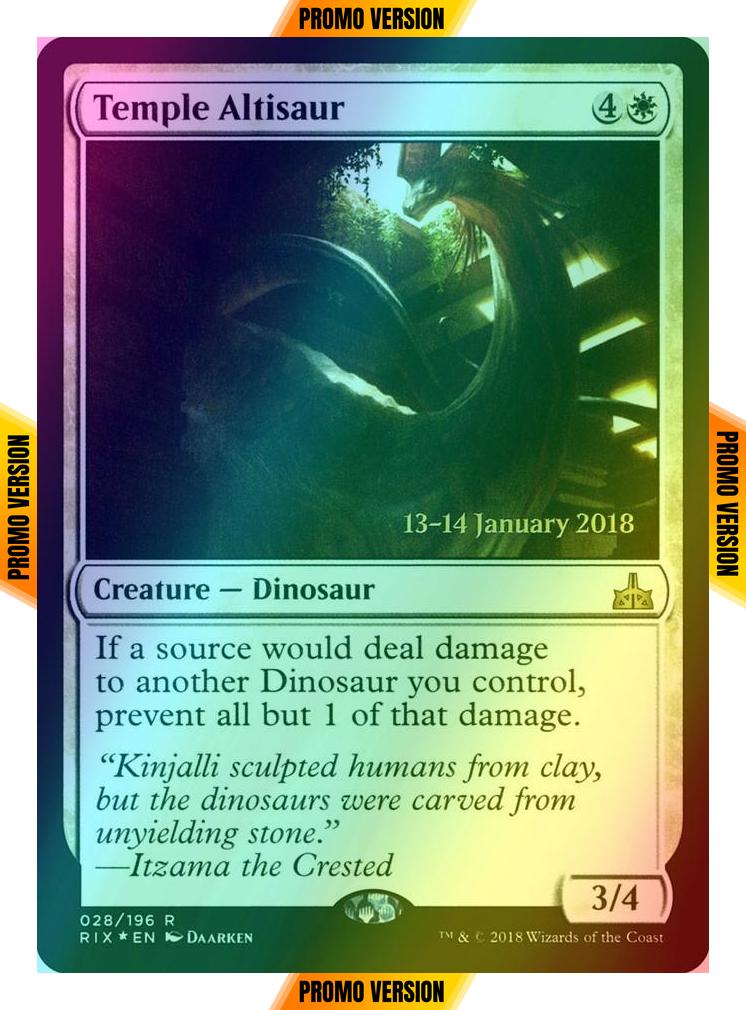 Temple Altisaur [28s] [Rivals of Ixalan Promos] [Foil]
