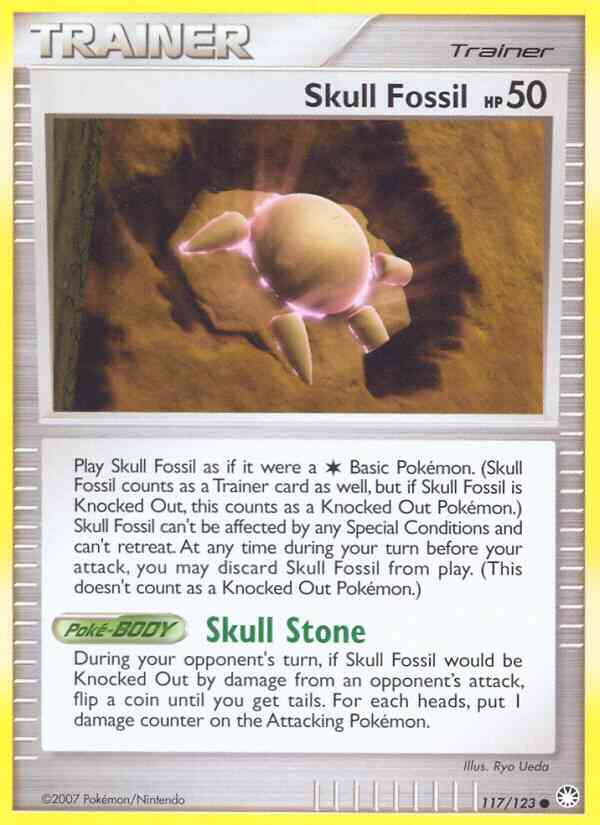 Skull Fossil - 117/123 - Common [dp2-117] [Non-Holo]