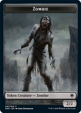Treasure Token (10) // Zombie Token (07) [Game Night: Free-for-All: Tokens] [Non-Foil]