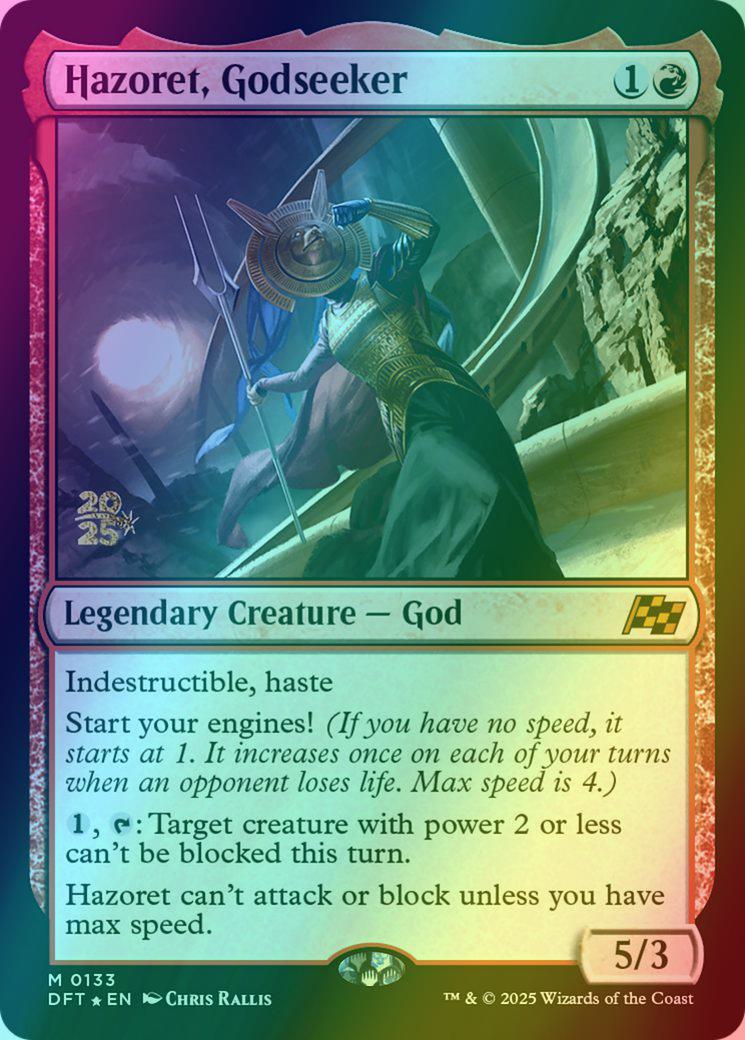 Hazoret, Godseeker [133s] [Prerelease] [Aetherdrift: Promos] [Foil]