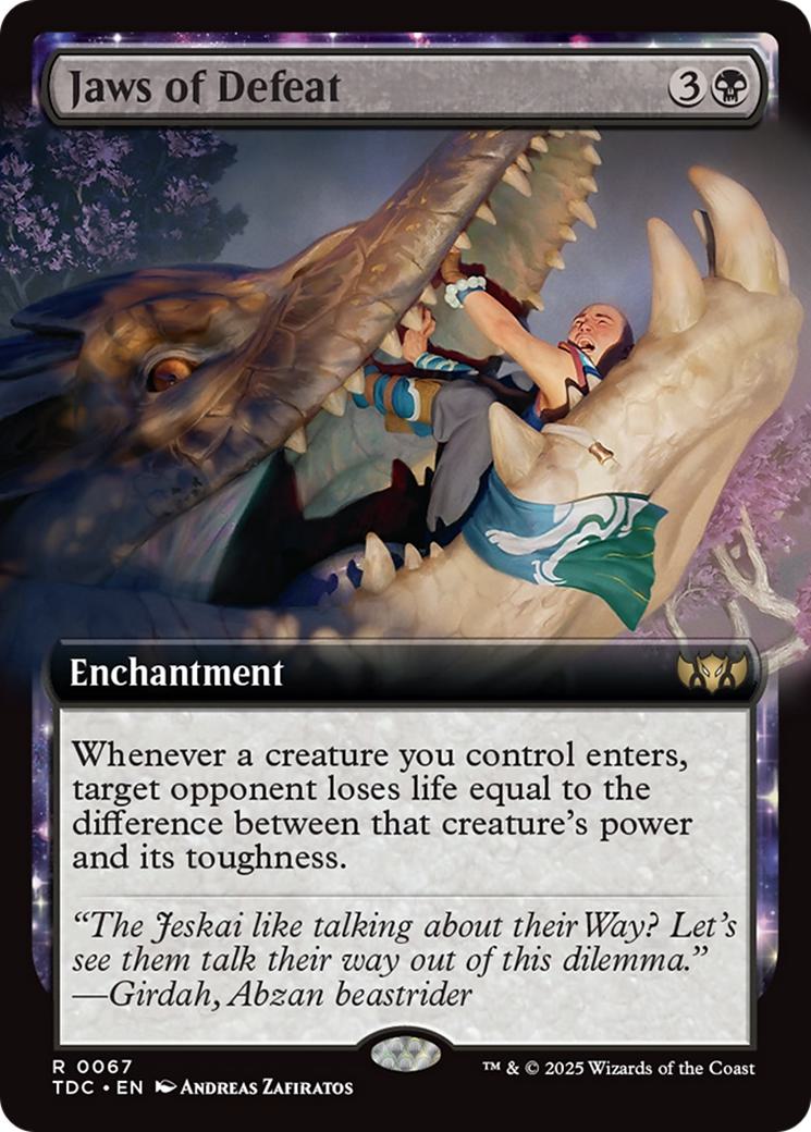 Jaws of Defeat [67] [Extended Art] [Tarkir: Dragonstorm: Commander] [Non-Foil]