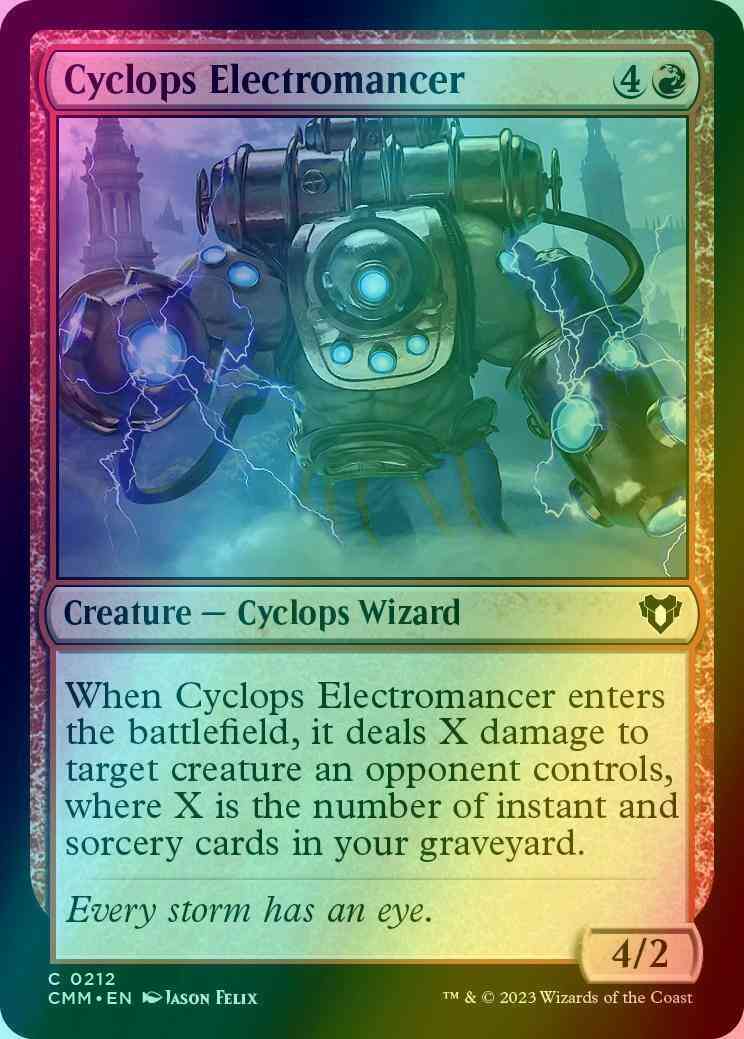 Cyclops Electromancer [212] [Commander Masters] [Foil]