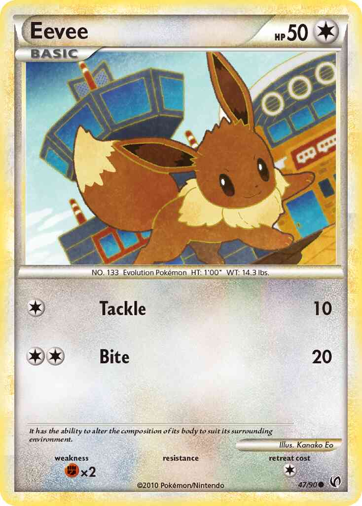 Eevee - 47/90 - Common [hgss3-47] [Reverse Holo]