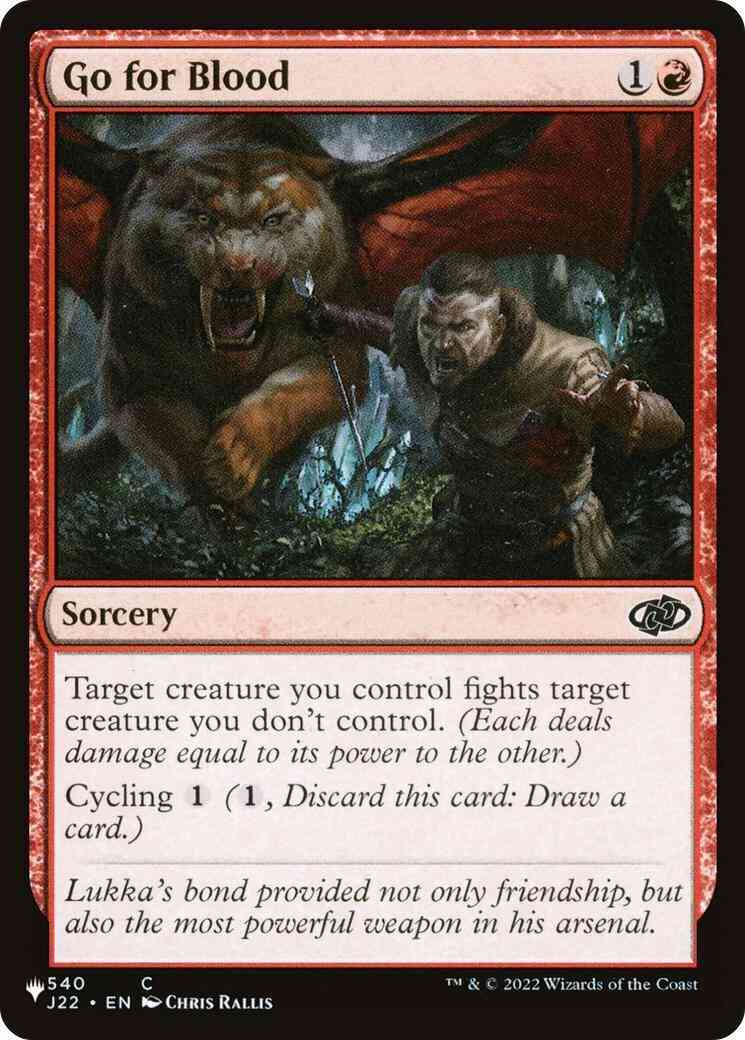 Go for Blood [J22-540] [The List] [Non-Foil]