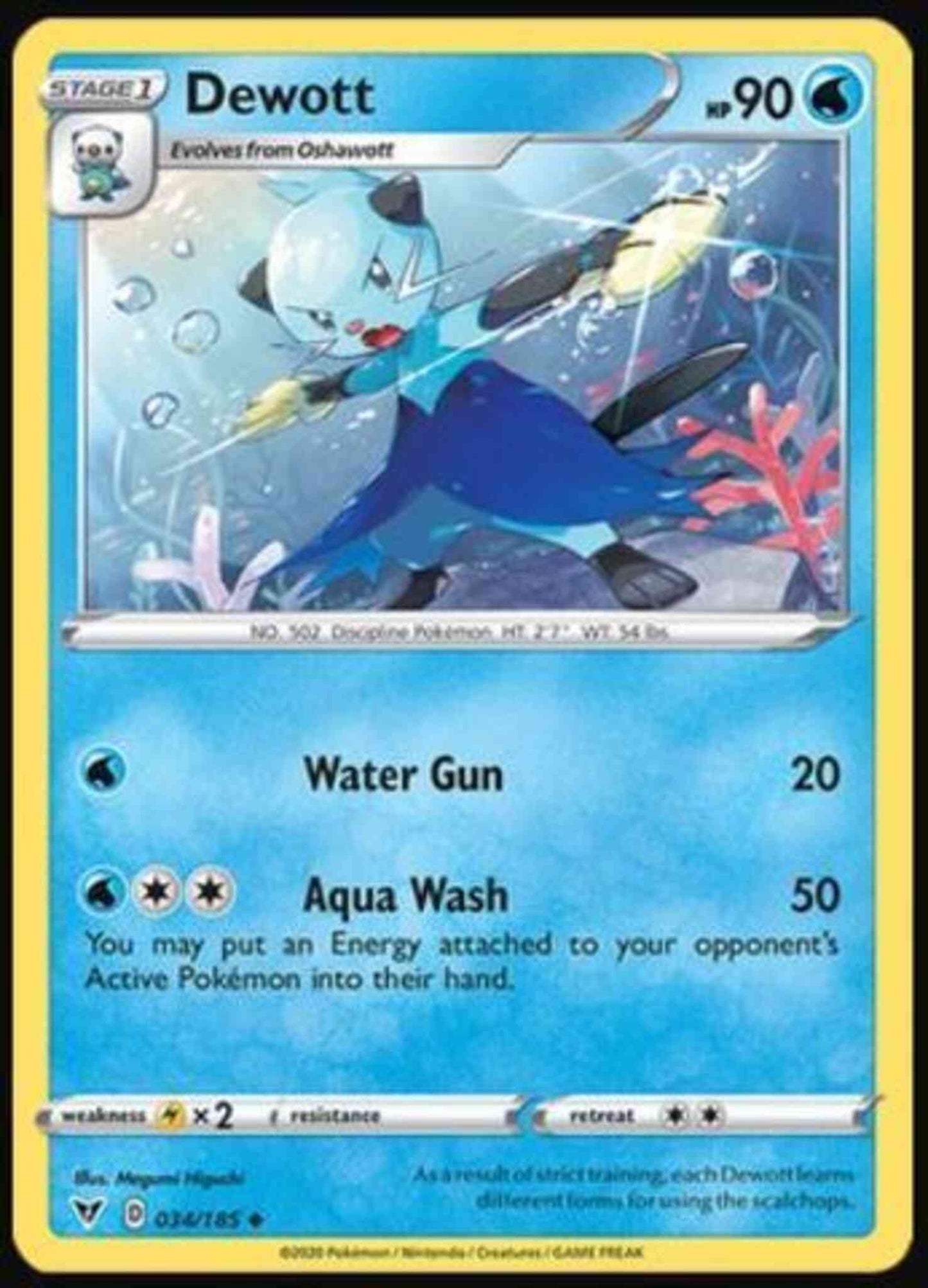 Dewott - 034/185 - Uncommon [swsh4-034] [Non-Holo]