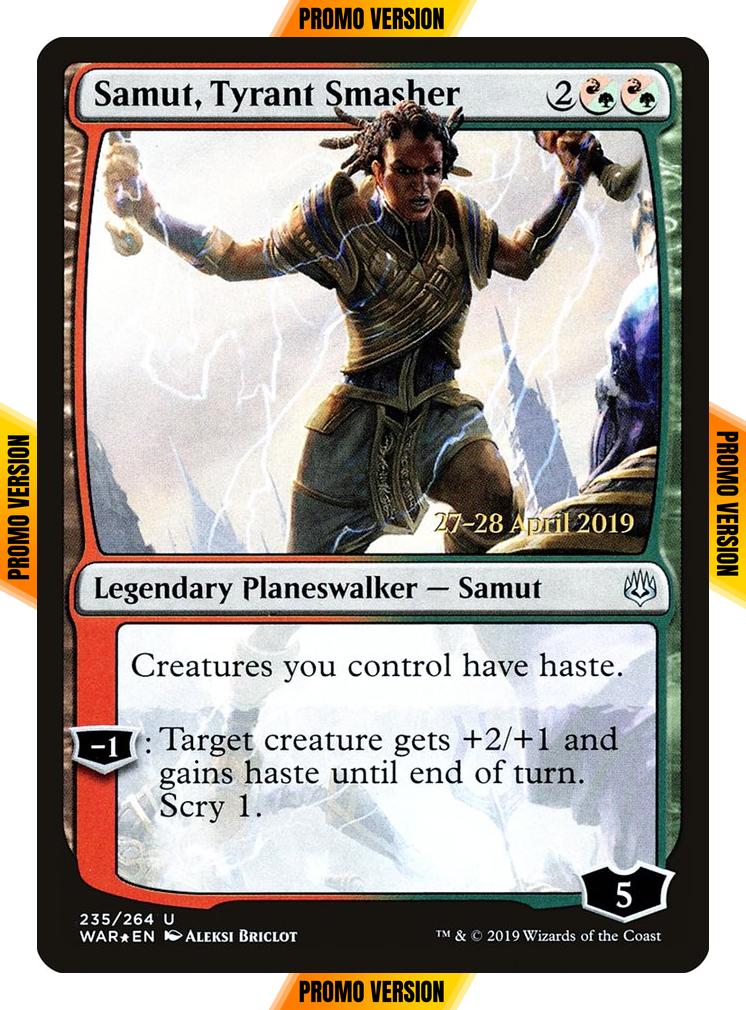 Samut, Tyrant Smasher [Prerelease] [235s] [War of the Spark Promos] [Foil]