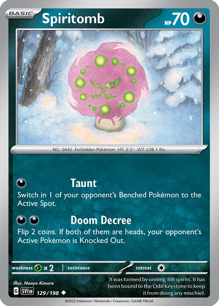 Spiritomb - 129/198 - Uncommon [sv01-129] [Non-Holo]