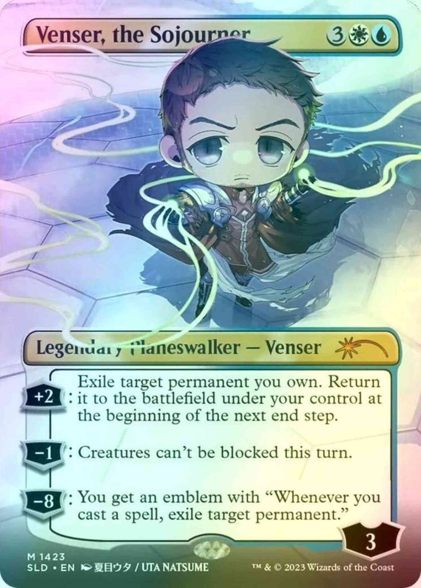 Venser, the Sojourner [1423] [Borderless] [Li'l'est Walkers] [Secret Lair Drop] [Foil]