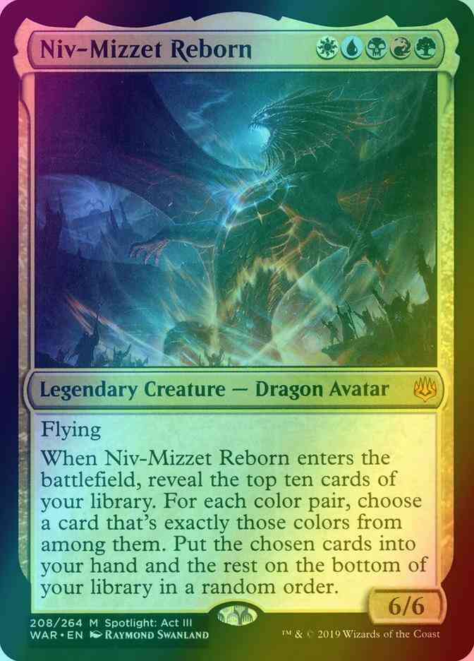Niv-Mizzet Reborn [208] [War of the Spark] [Foil]
