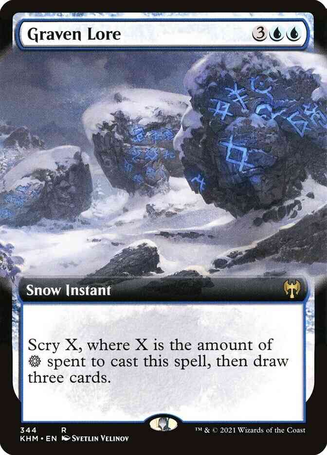 Graven Lore [344] [Extended Art] [Kaldheim] [Non-Foil]