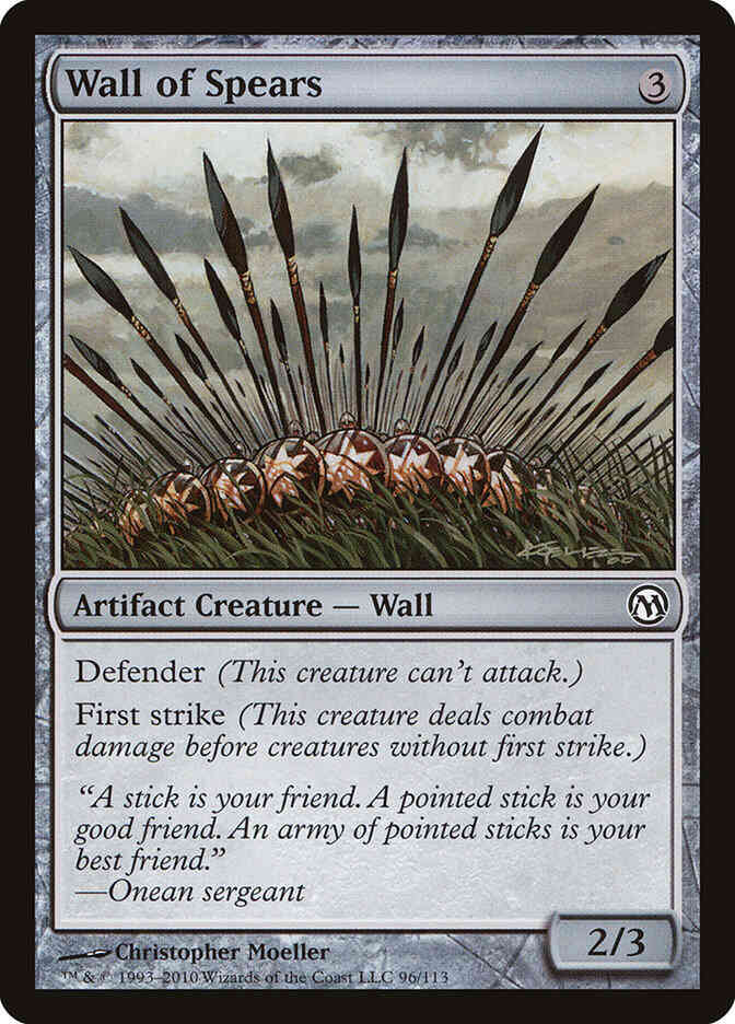 Wall of Spears [96] [Duels of the Planeswalkers] [Non-Foil]