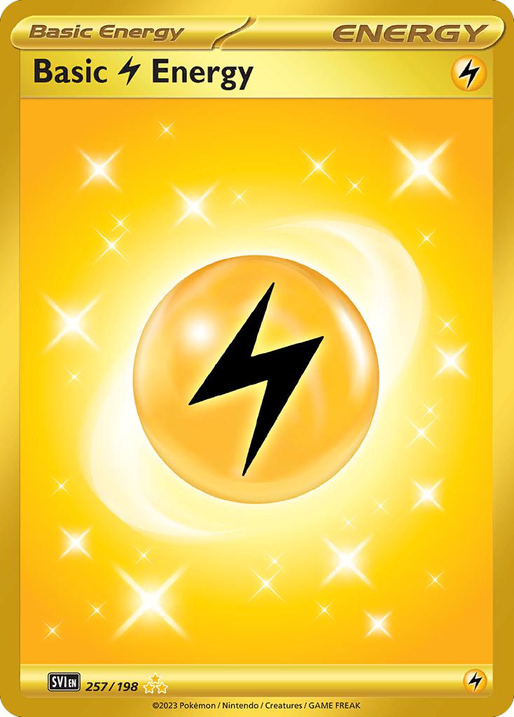 Basic Lightning Energy - 257/198 - Hyper Rare [sv01-257] [Secret]