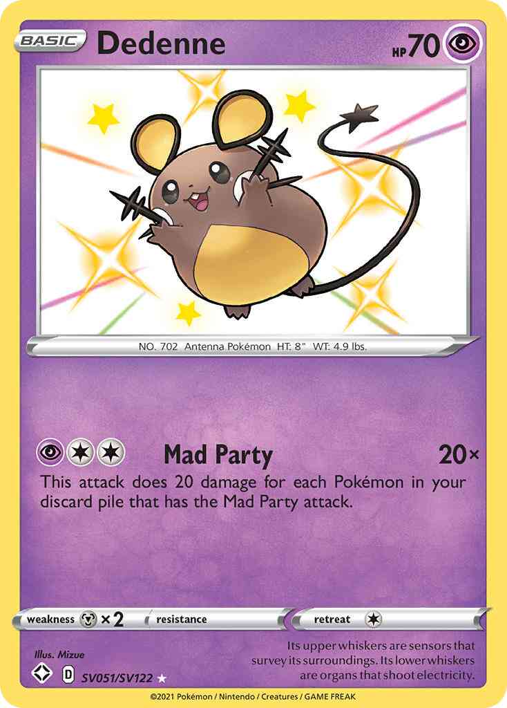 Dedenne - SV051/SV122 - Rare Shiny [swsh45sv-SV051] [Holo]
