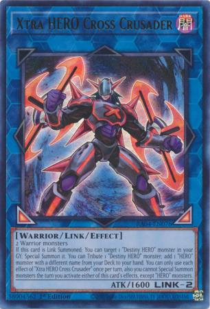 Xtra HERO Cross Crusader - RA04-EN076 - Ultra Rare - 1st Edition