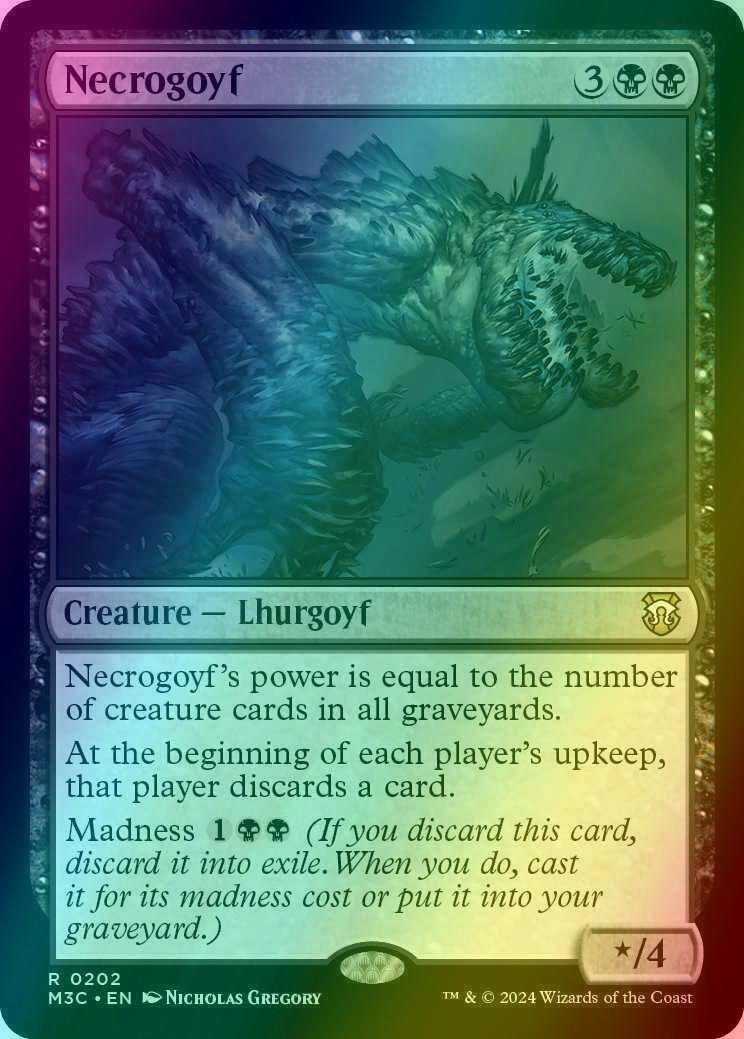 Necrogoyf [202] [Modern Horizons 3: Commander] [Ripple Foil]