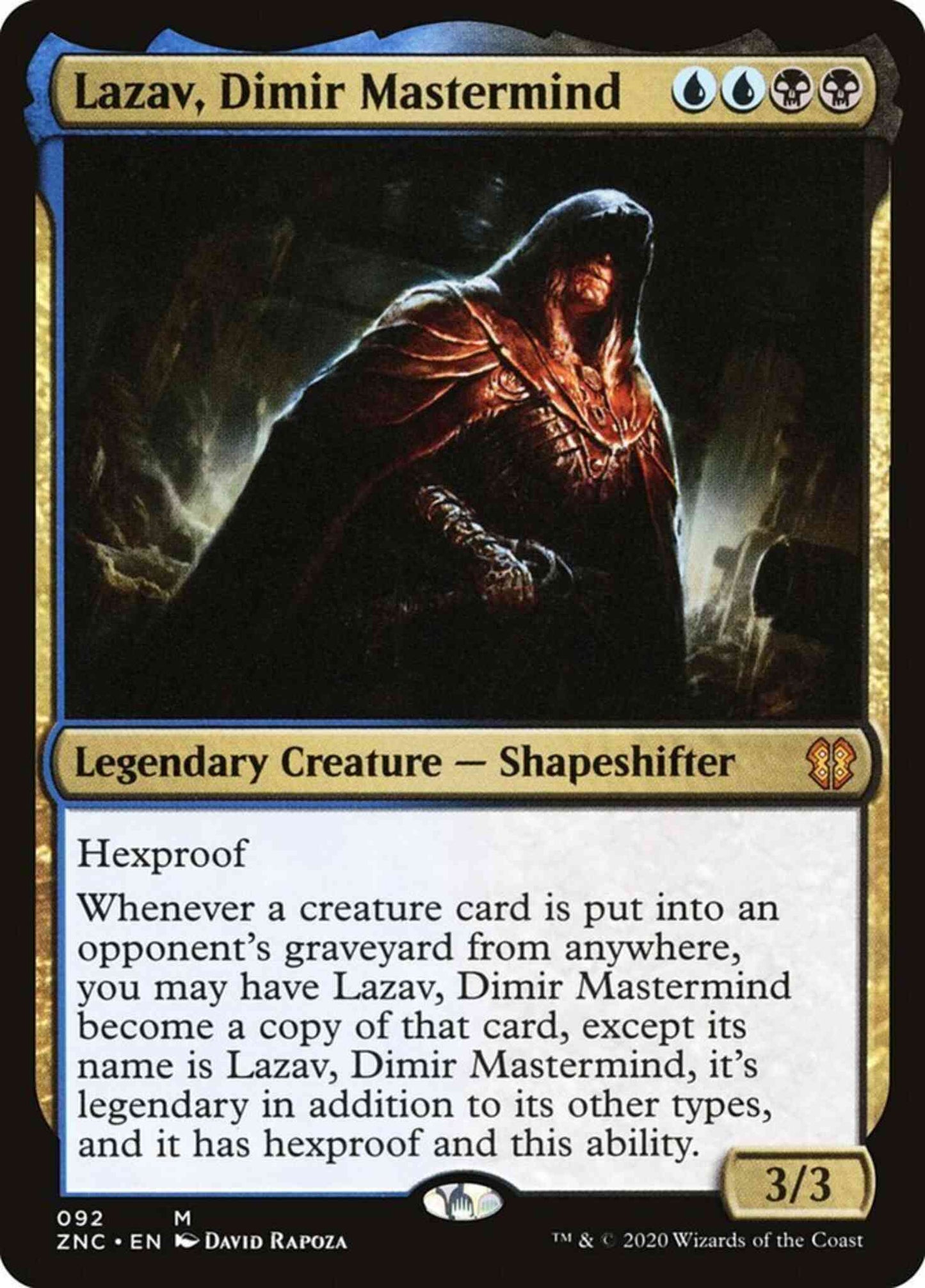 Lazav, Dimir Mastermind [92] [Zendikar Rising Commander] [Non-Foil]
