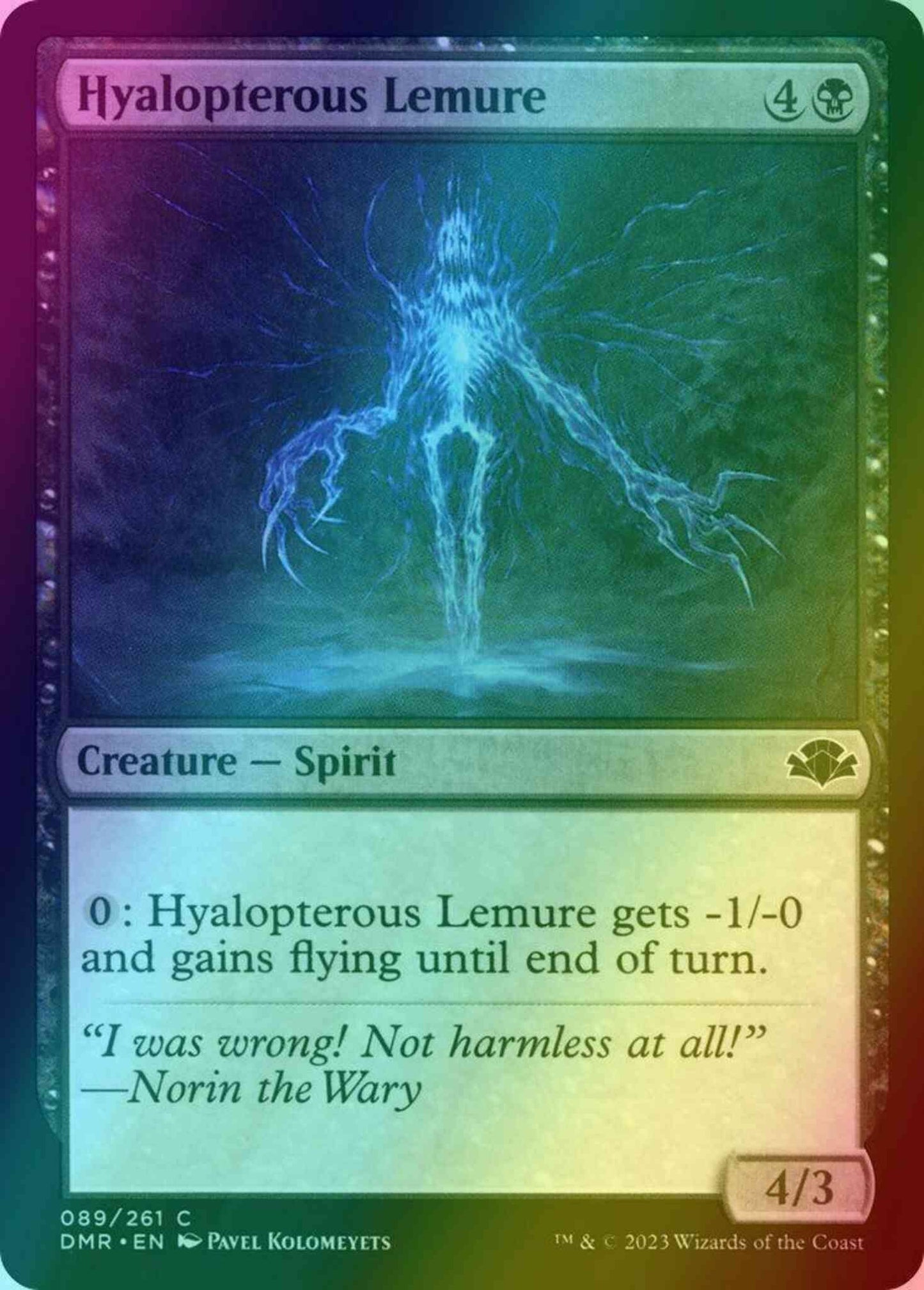 Hyalopterous Lemure [89] [Dominaria Remastered] [Foil]