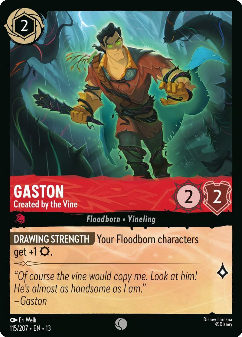 Gaston - Created by the Vine - 115/204 [Attack of the Vine!] [Non-Foil]