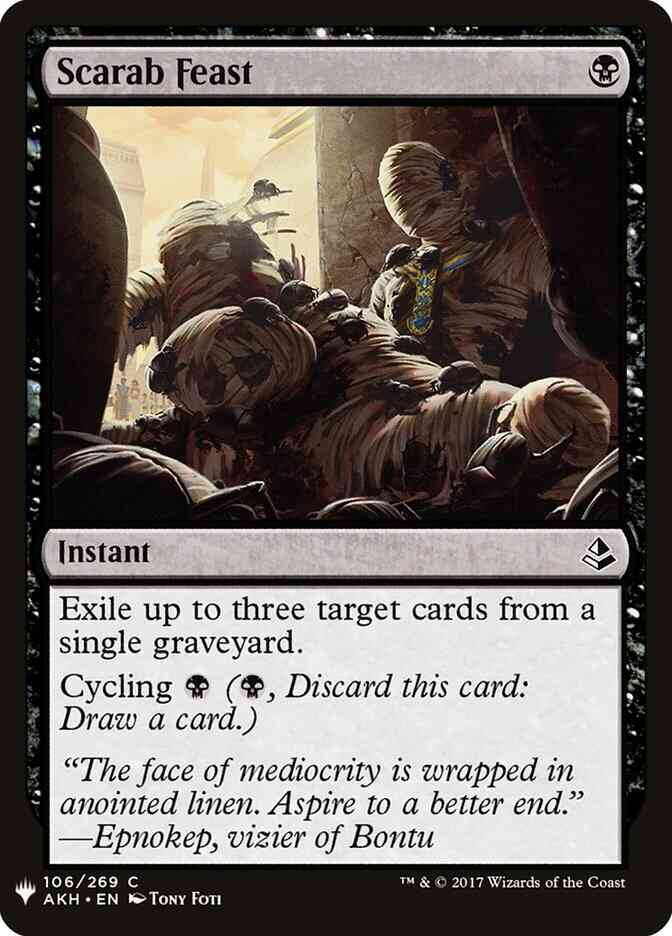 Scarab Feast [AKH-106] [The List] [Non-Foil]