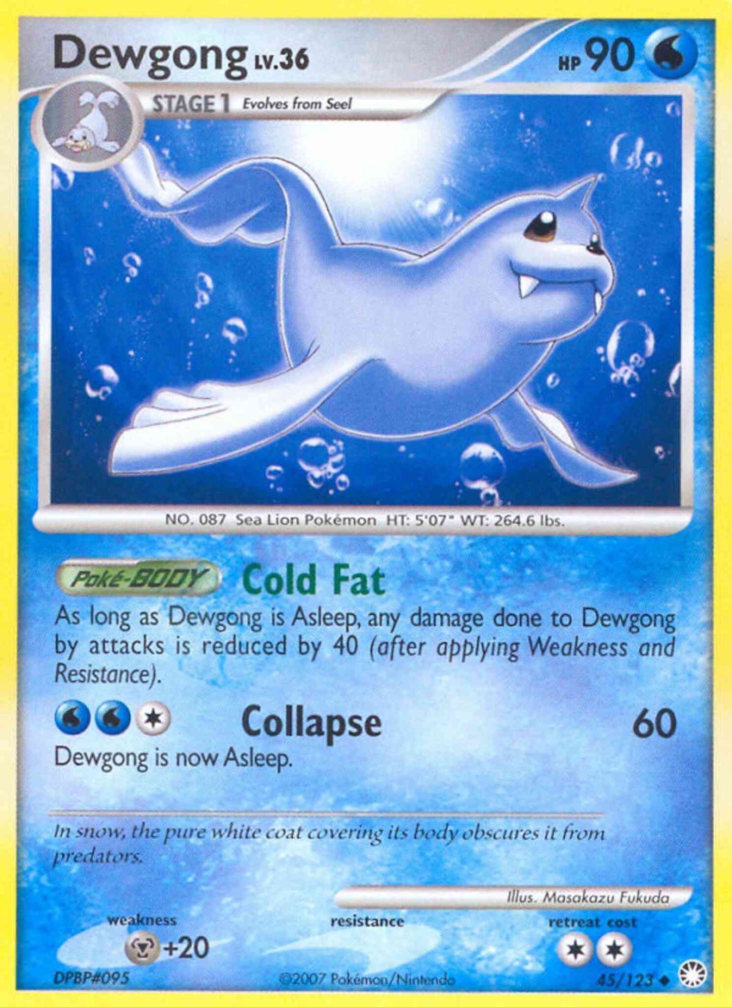 Dewgong - 45/123 - Uncommon [dp2-45] [Non-Holo]