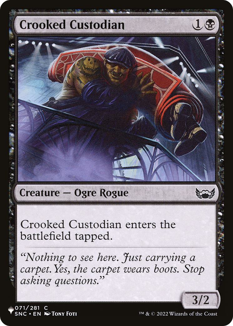 Crooked Custodian [SNC-71] [Welcome Decks 2024] [The List] [Non-Foil]