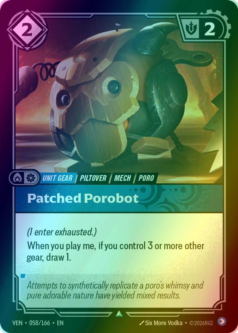 Patched Porobot - 058/166 [Vendetta] [Foil]