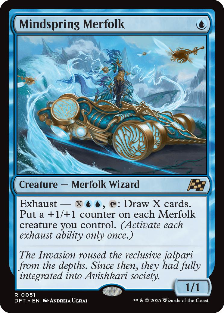 Mindspring Merfolk [51] [Aetherdrift] [Foil]