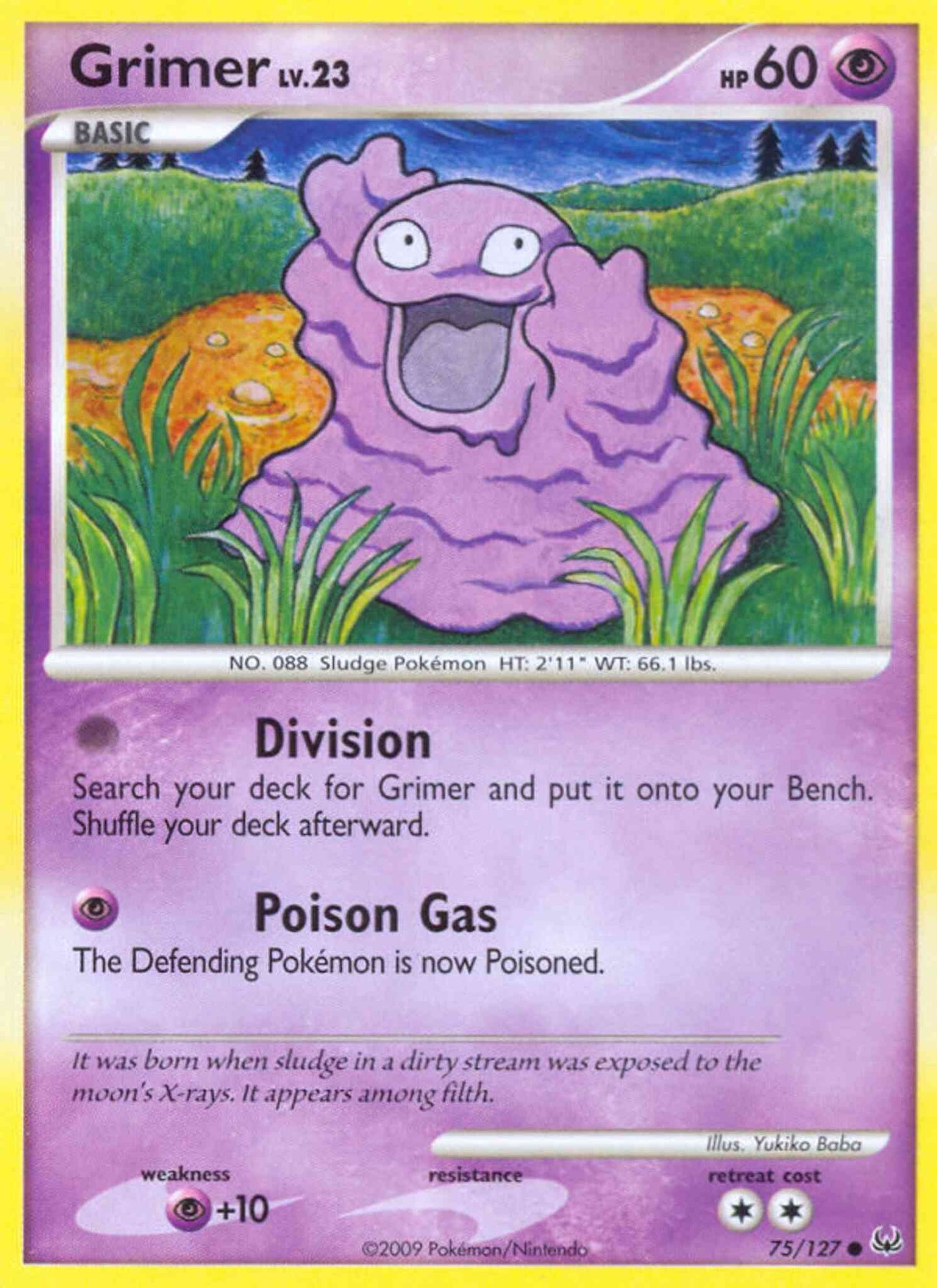 Grimer - 75/127 - Common [pl1-75] [Reverse Holo]