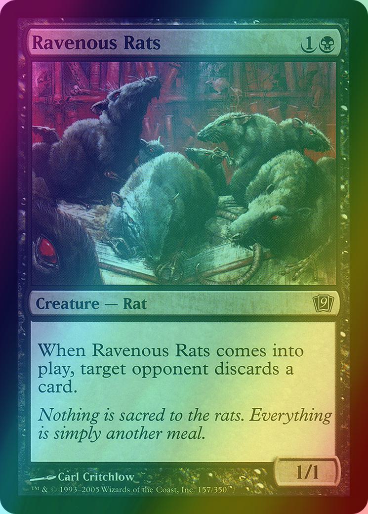 Ravenous Rats [157x] [Ninth Edition] [Foil]