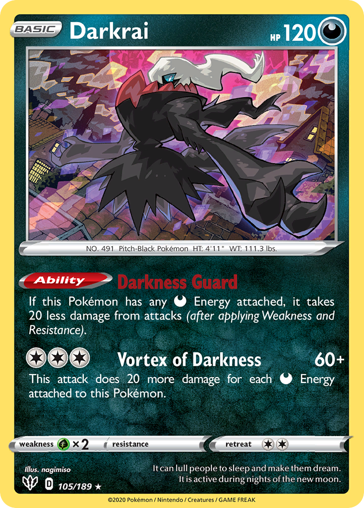 Darkrai - 105/189 - Theme Deck Exclusive [swsh3msp-105] [Non-Holo]