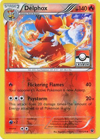 Delphox - 13/124 - League Promo [Reverse Holo]