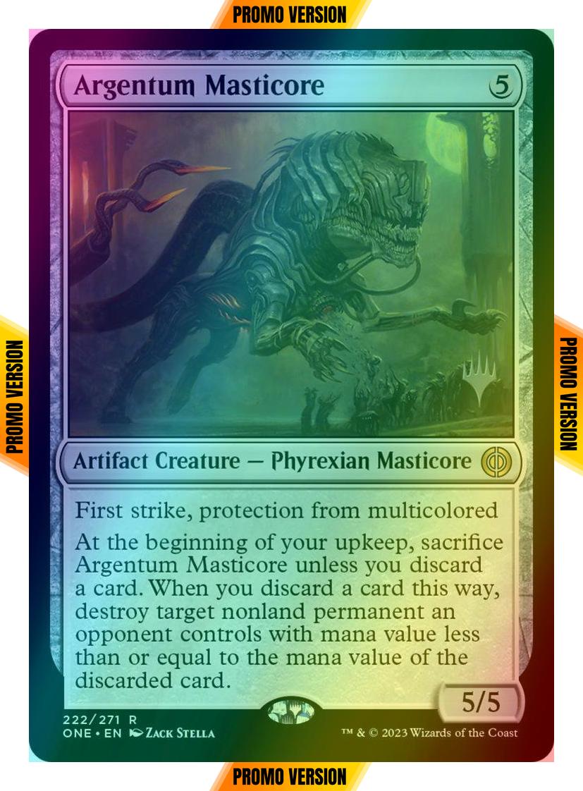 Argentum Masticore [222p] [Promo Pack] [Phyrexia: All Will Be One: Promos] [Foil]