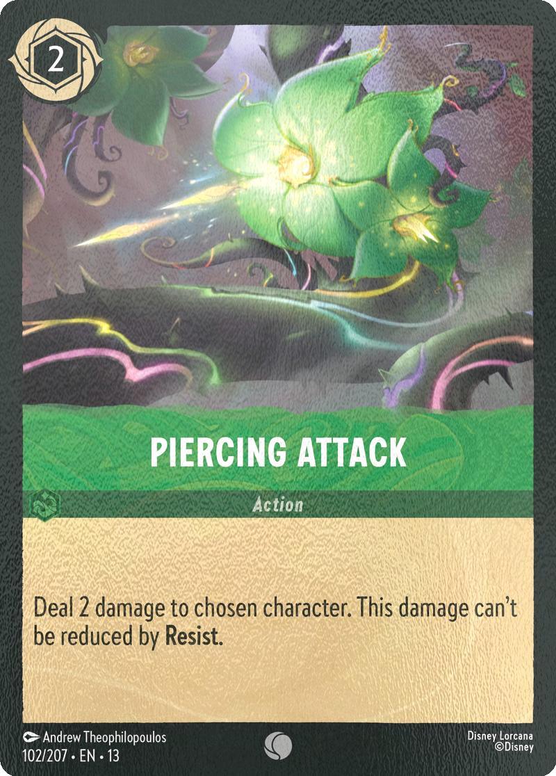 Piercing Attack - 102/204 [Attack of the Vine!] [Cold Foil]