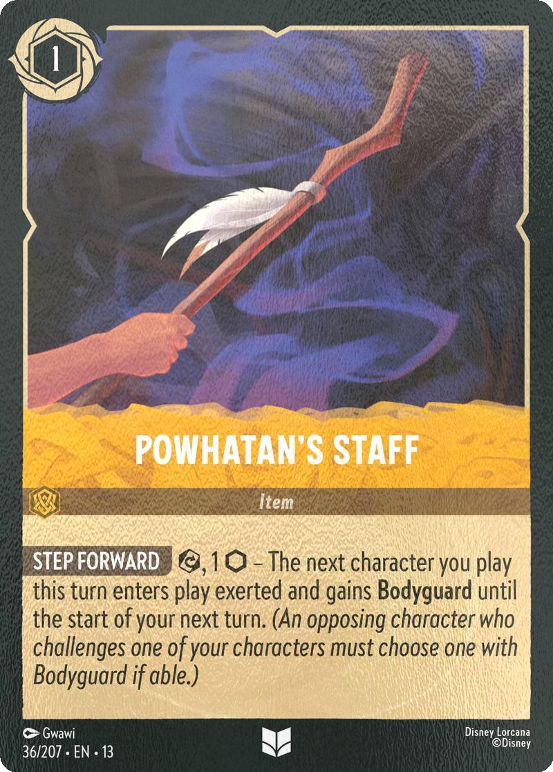 Powhatan's Staff - 36/204 [Attack of the Vine!] [Cold Foil]