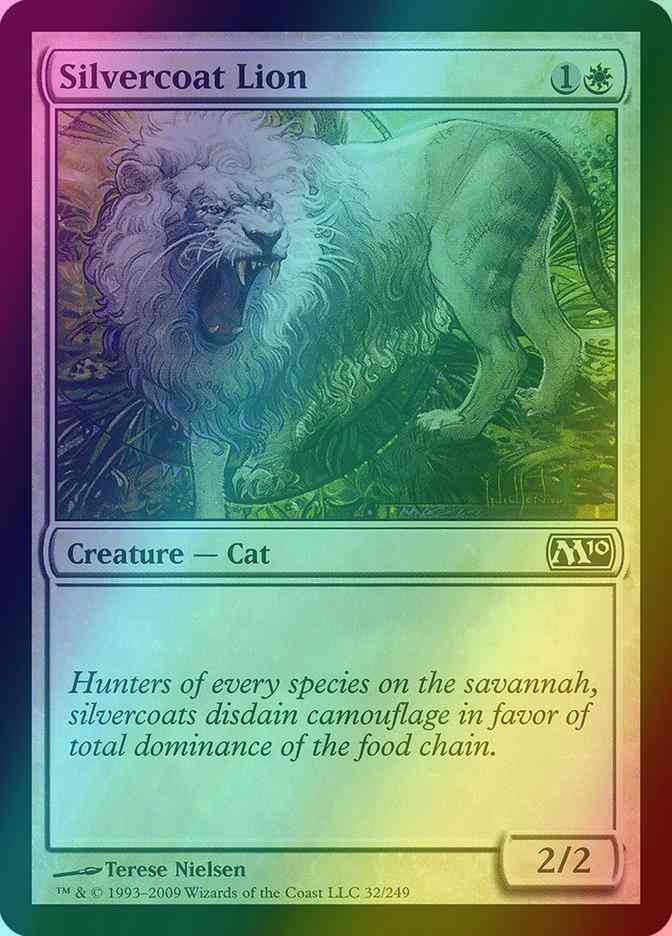 Silvercoat Lion [32] [Magic 2010] [Foil]