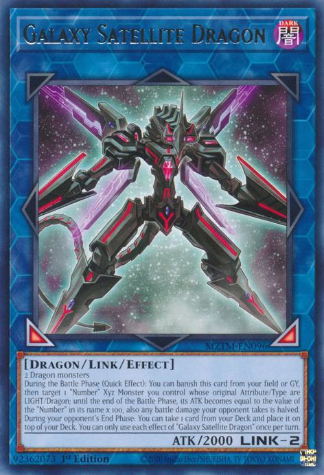 Galaxy Satellite Dragon - MZTM-EN096 - Rare - 1st Edition