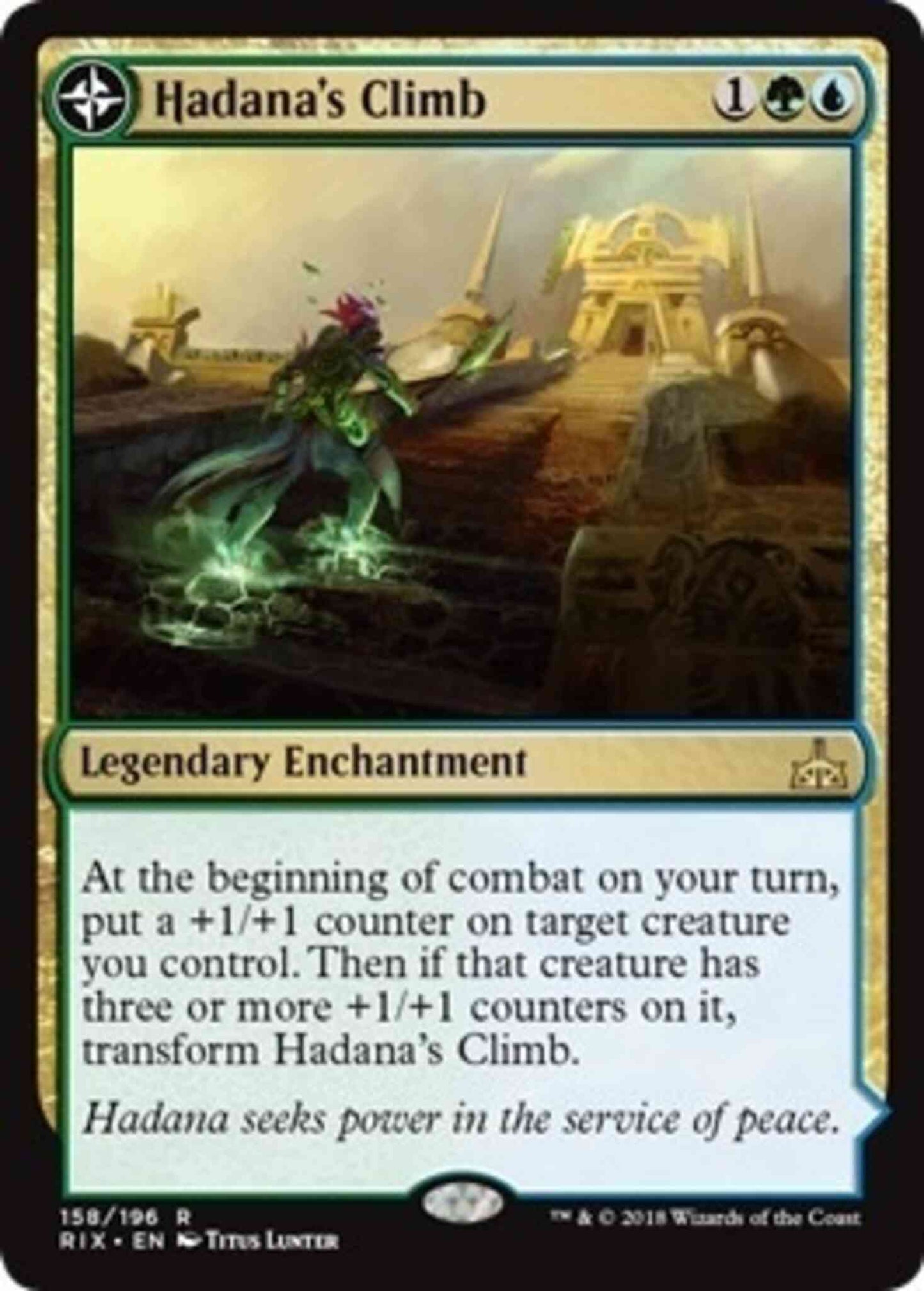 Hadana's Climb // Winged Temple of Orazca [158] [Rivals of Ixalan] [Non-Foil]