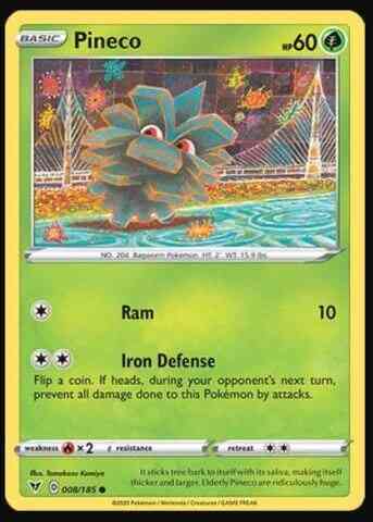 Pineco - 008/185 - Common [swsh4-008] [Reverse Holo]