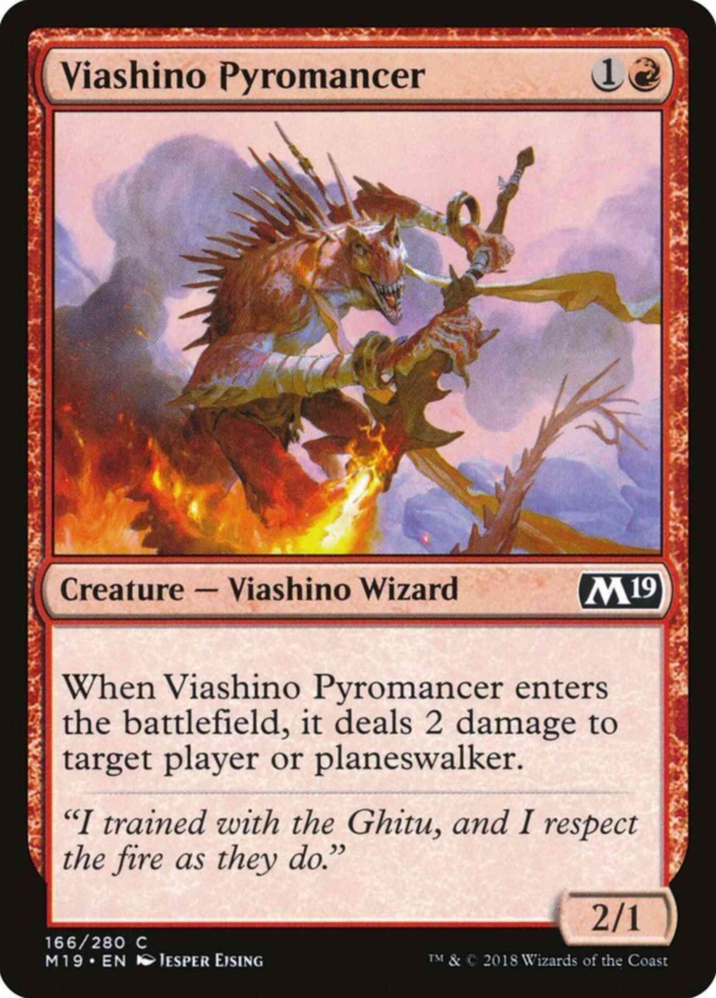 Viashino Pyromancer [166] [Core Set 2019] [Non-Foil]