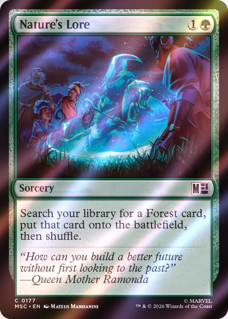 Nature's Lore [177] [Marvel Super Heroes: Commander] [Surge Foil]