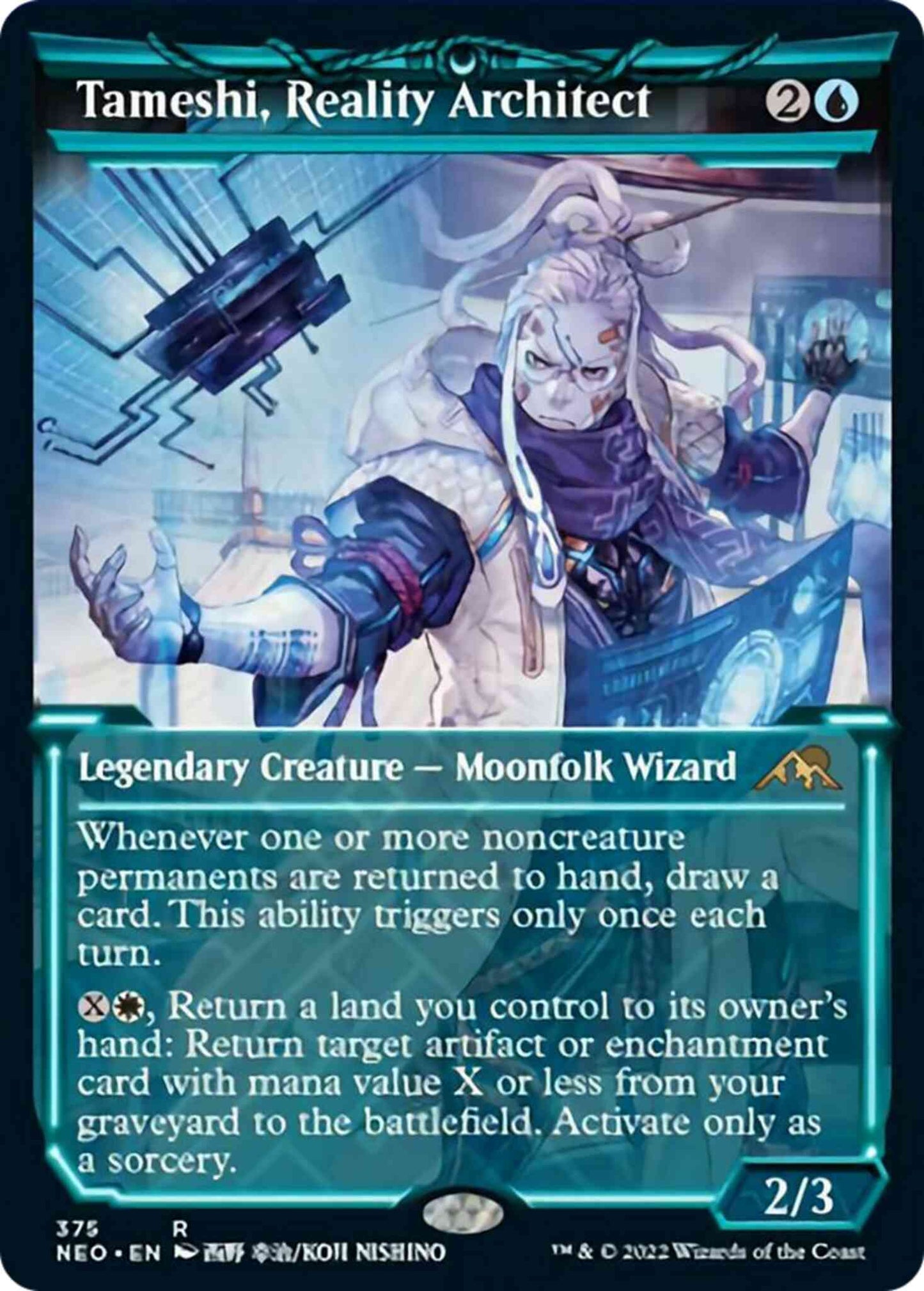 Tameshi, Reality Architect [375] [Soft Glow Showcase] [Kamigawa: Neon Dynasty] [Non-Foil]