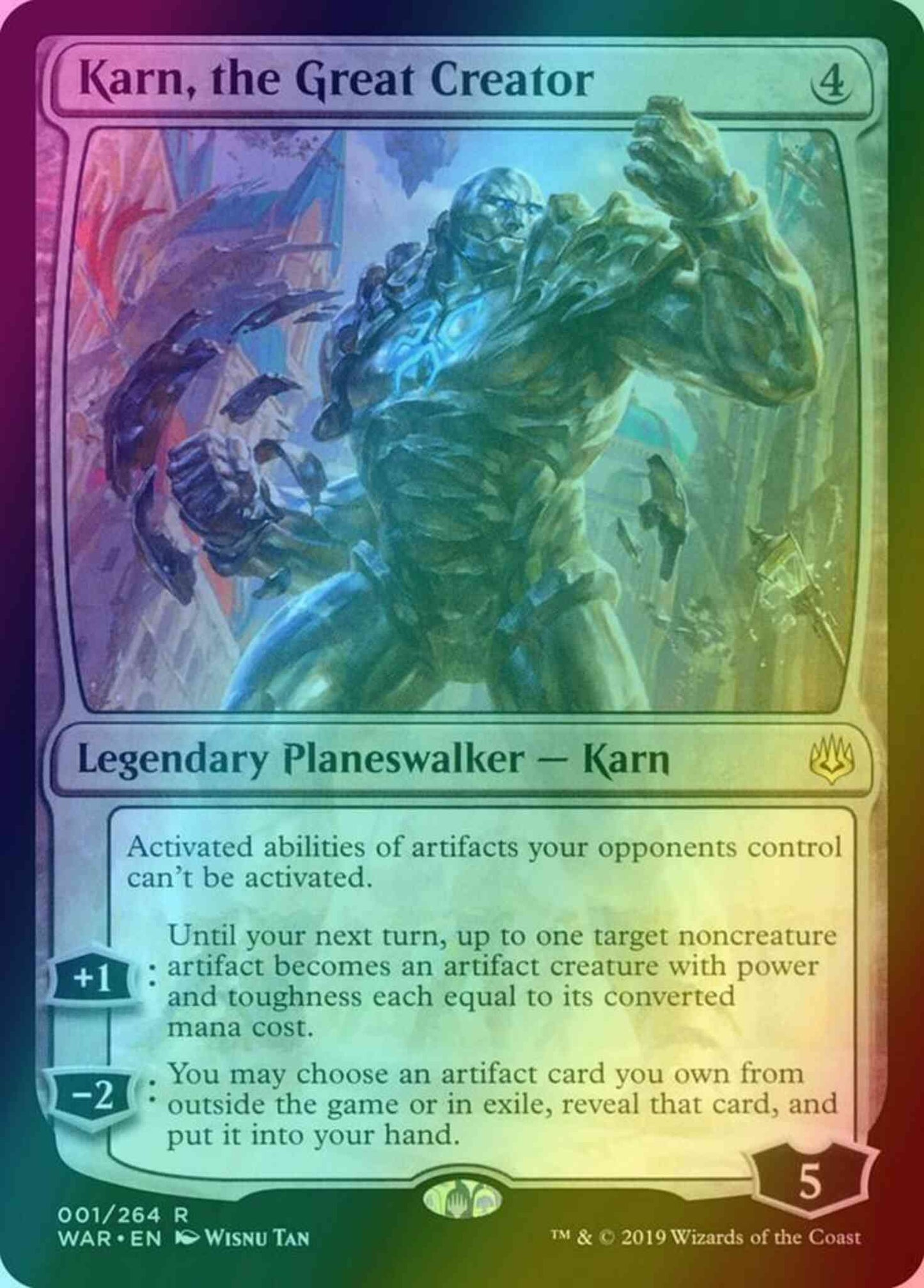 Karn, the Great Creator [1] [War of the Spark] [Foil]