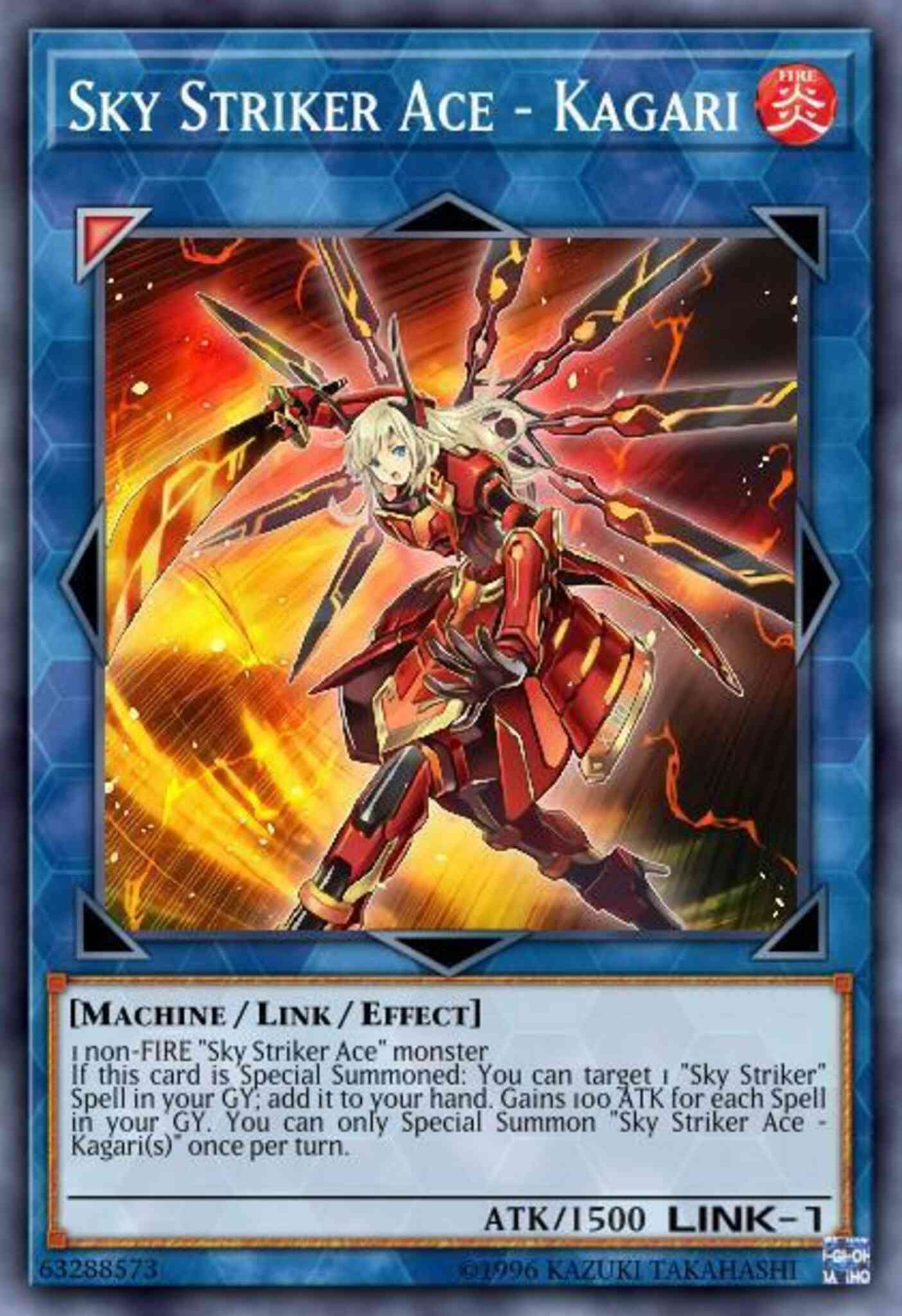 Sky Striker Ace - Kagari - DASA-EN027 - Super Rare - 1st Edition