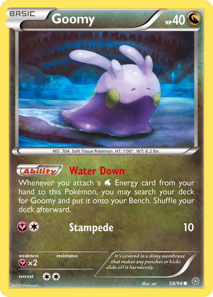 Goomy - 58/98 - Common [xy7-58] [Reverse Holo]