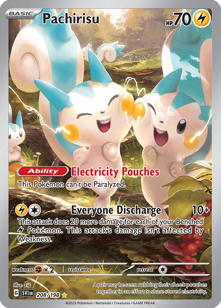 Pachirisu - 208/198 - Illustration Rare [sv01-208] [Ultra]