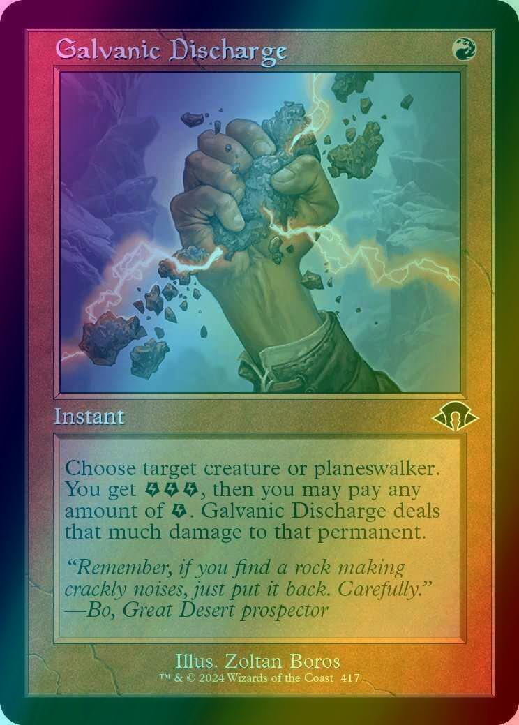 Galvanic Discharge [417] [Retro Frame] [Modern Horizons 3] [Foil]