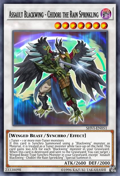 Assault Blackwing - Chidori the Rain Sprinkling - SHVI-EN051 - Super Rare - Unlimited
