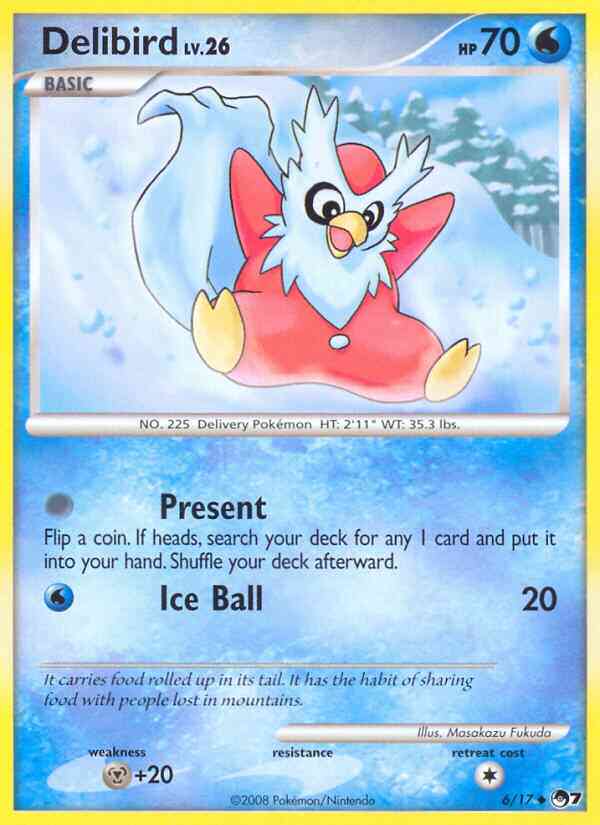 Delibird - 6/17 - Uncommon [pop7-6] [Non-Holo]