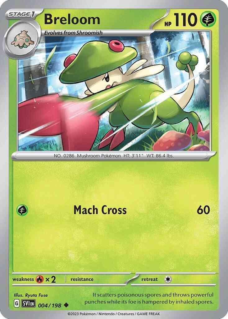 Breloom - 004/198 - Uncommon [sv01-004] [Non-Holo]
